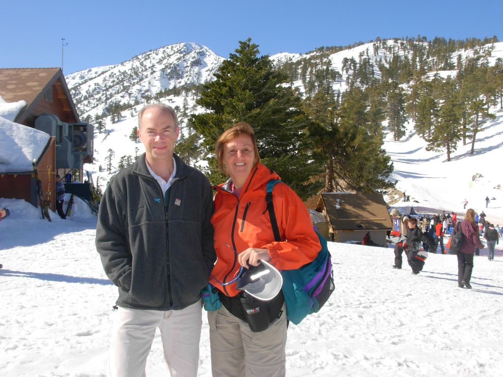 Jay and Kathy M on Mt. Baldy